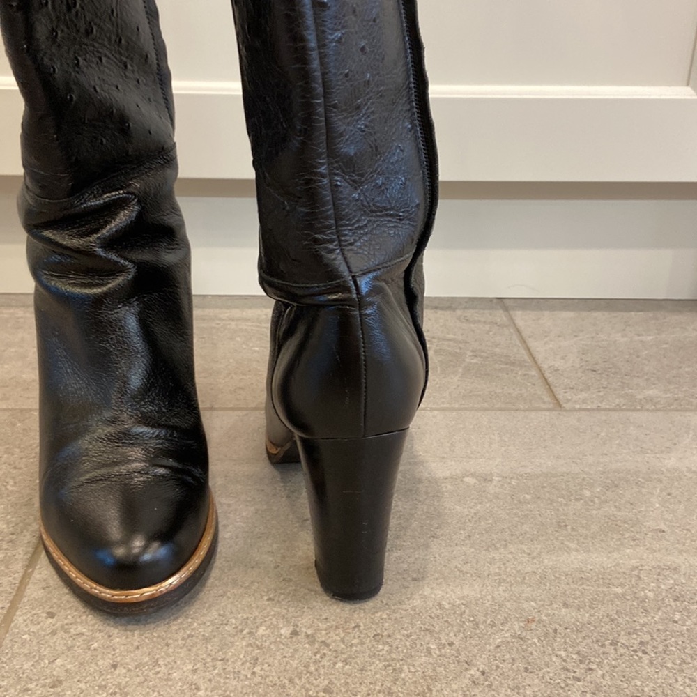 ESCADA Leather Knee-high Boots, Sz 39 - Picture 11 of 16